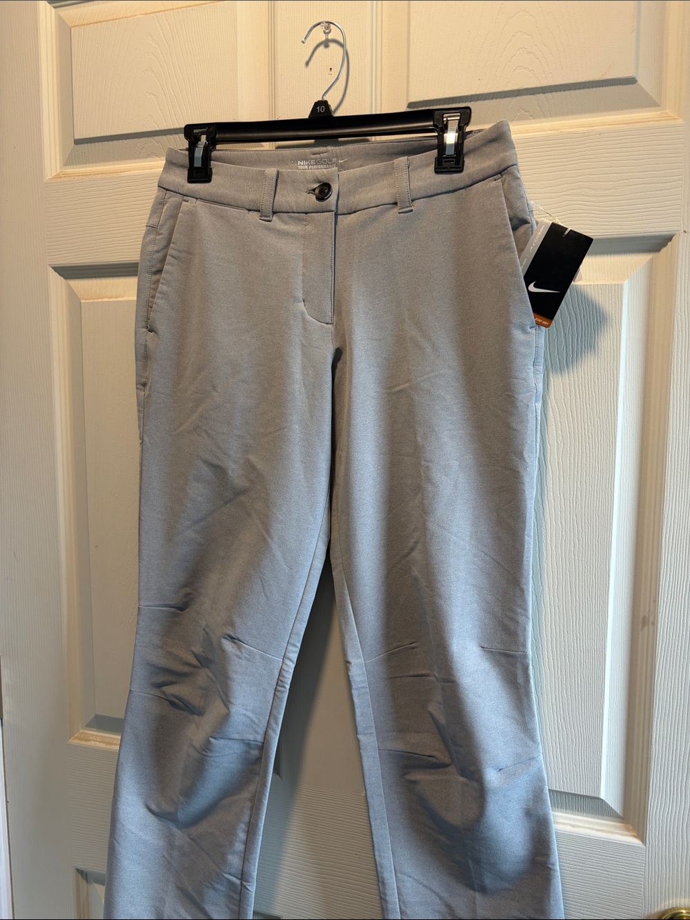 Nike Women's Light Gray Track Pants - Straight Joggers